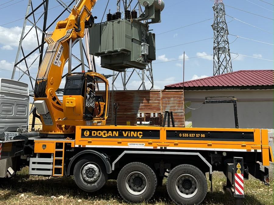 Doğan Vinç ile trafo yerleştirme